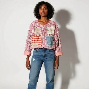 CRAM quilted jacket with patches